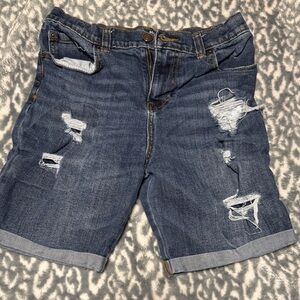 Wonder Nation Blue Distressed Kids Shorts